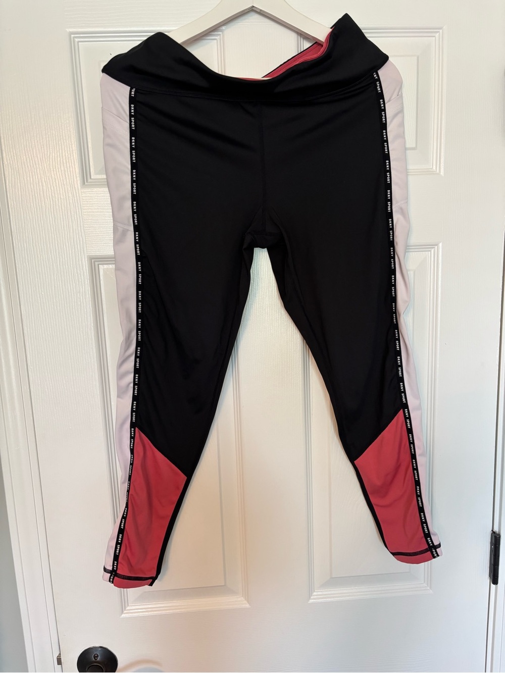 Girls' Black, Pink & Coral Athletic Leggings - Performance